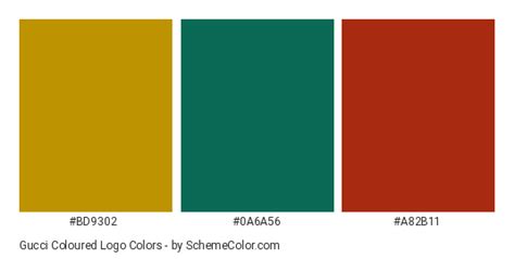 Gucci Coloured Logo Color Scheme » Brand and 